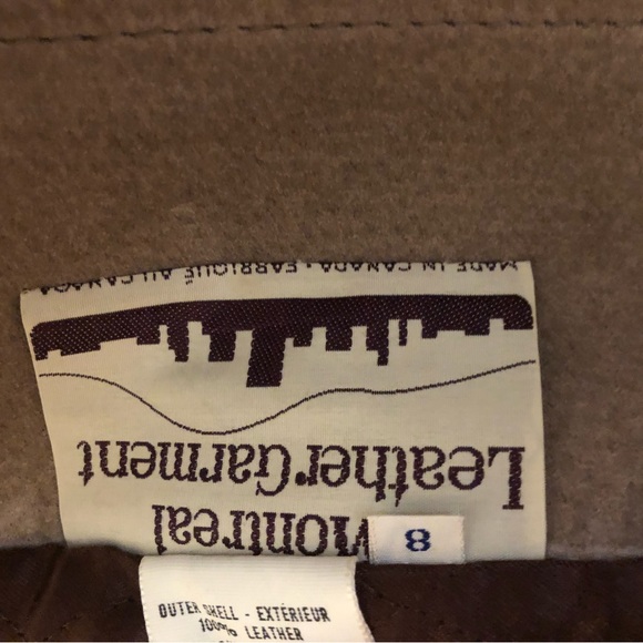 Vintage woman’s leather and fur coat. Size small . Made in Canada. - Picture 4 of 4